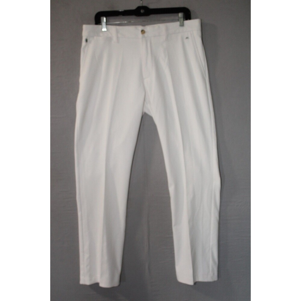 J. Lindeberg Golf Pants Mens 32 x 32 White Ellott Micro Stretch Golf